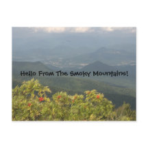 Hallo aus der Smoky MTS Postkarte