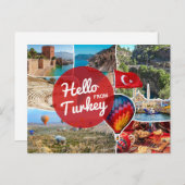 Hallo aus der Türkei Postkarte (Vorne/Hinten)