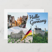 Hallo aus Deutschland Postkarte (Vorne/Hinten)