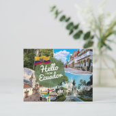 Hallo aus Ecuador Postkarte (Stehend Vorderseite)