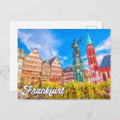Hallo aus Frankfurt, Deutschland Postkarte (Vorne/Hinten)