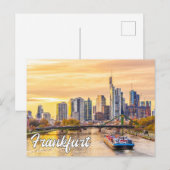 Hallo aus Frankfurt, Deutschland Postkarte (Vorne/Hinten)