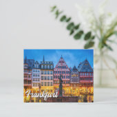 Hallo aus Frankfurt, Deutschland Postkarte (Stehend Vorderseite)