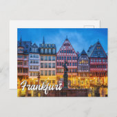 Hallo aus Frankfurt, Deutschland Postkarte (Vorne/Hinten)