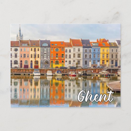 Hallo aus Gent, Belgien Postkarte (Vorderseite)
