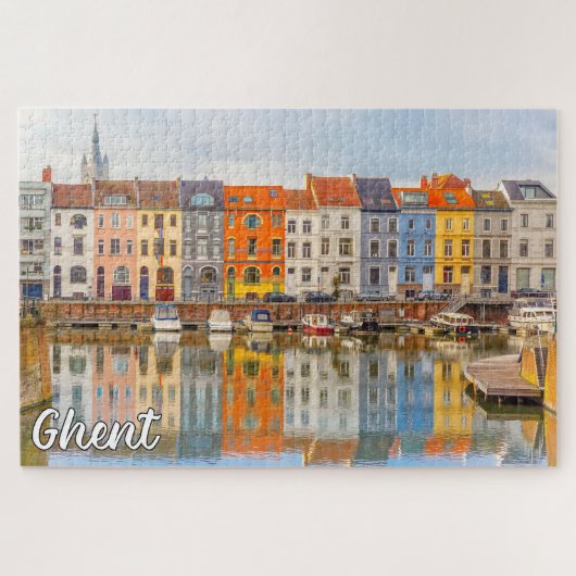 Hallo aus Gent, Belgien Puzzle (Horizontal)
