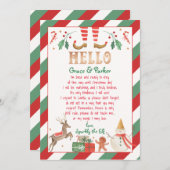 Hallo aus Ihrem Elf-Brief Willkommensbrief Einladung (Vorne/Hinten)