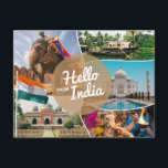 Hallo aus Indien Postkarte<br><div class="desc">Hallo Von Indien Postcard habe ich viele andere Postkarten auf meinem Profil,  inklusive Karte Postkarten :) Sie können dieses Design auf jedem anderen Produkt verwenden!</div>