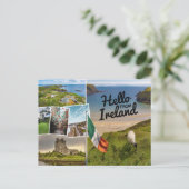 Hallo aus Irland Postkarte (Stehend Vorderseite)