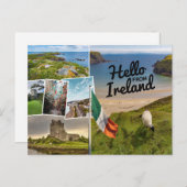 Hallo aus Irland Postkarte (Vorne/Hinten)