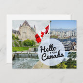 Hallo aus Kanada Postkarte (Vorne/Hinten)