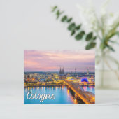 Hallo aus Köln, Deutschland Postkarte (Stehend Vorderseite)