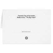 Hallo aus Kona, Hawaii (Rückseite Horizontal)