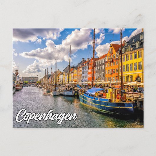 Hallo aus Kopenhagen, Dänemark Postkarte (Vorderseite)