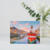 Hallo aus Kopenhagen, Dänemark Postkarte (Stehend Vorderseite)
