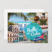 Hallo aus Kuba Postkarte (Vorne/Hinten)