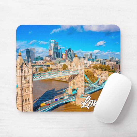 Hallo aus London, England, Großbritannien Mousepad (Mit Mouse)