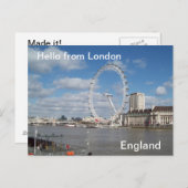 Hallo aus London Postkarte (Vorne/Hinten)