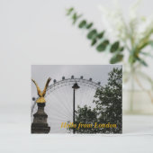 Hallo aus London Postkarte (Stehend Vorderseite)