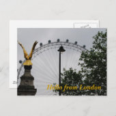 Hallo aus London Postkarte (Vorne/Hinten)