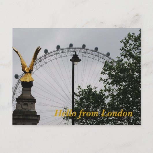 Hallo aus London Postkarte (Vorderseite)