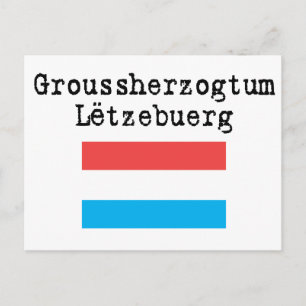 Hallo aus Luxemburg Postkarte