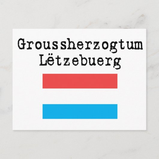 Hallo aus Luxemburg Postkarte (Vorderseite)