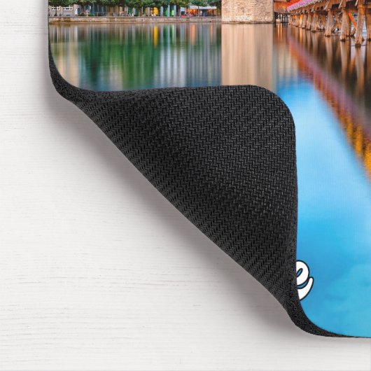 Hallo aus Luzern, Schweiz Mousepad (Ecke)