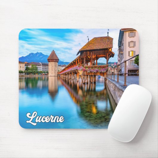 Hallo aus Luzern, Schweiz Mousepad (Mit Mouse)