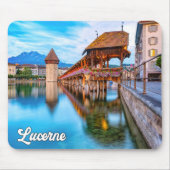 Hallo aus Luzern, Schweiz Mousepad (Vorne)
