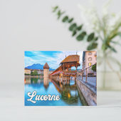 Hallo aus Luzern, Schweiz Postkarte (Stehend Vorderseite)