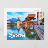 Hallo aus Luzern, Schweiz Postkarte (Vorne/Hinten)