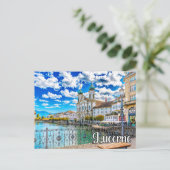 Hallo aus Luzern, Schweiz Postkarte (Stehend Vorderseite)