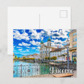 Hallo aus Luzern, Schweiz Postkarte (Vorne/Hinten)