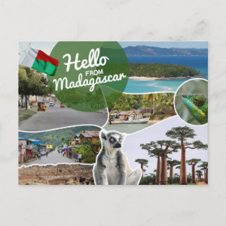 Hallo aus Madagaskar Postkarte