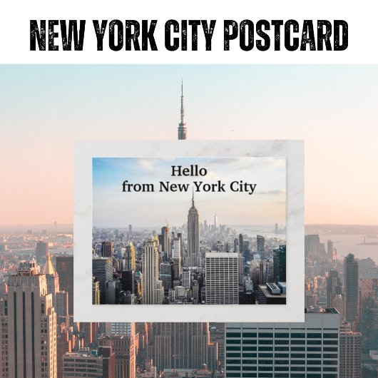 Hallo aus New York City Postkarte