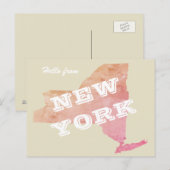 Hallo aus NEW YORK Postkarte (Vorne/Hinten)