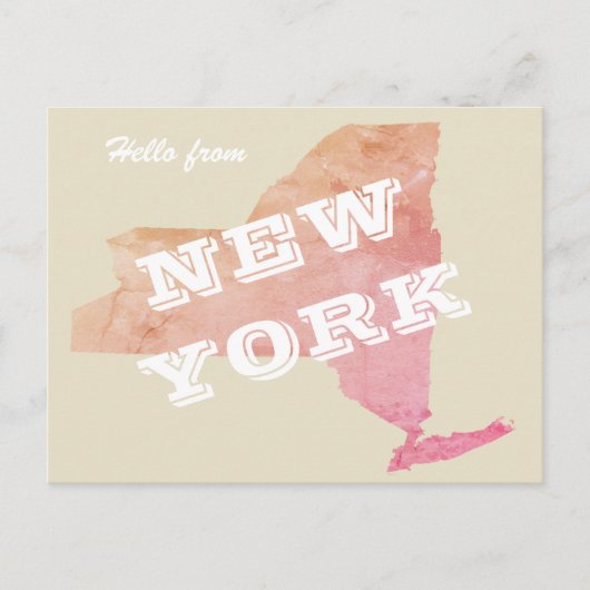 Hallo aus NEW YORK Postkarte (Vorderseite)