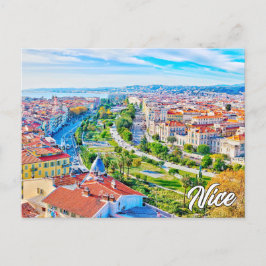 Hallo aus Nizza, Frankreich Postkarte