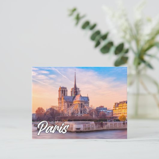 Hallo aus Paris, Frankreich Postkarte (Stehend Vorderseite)