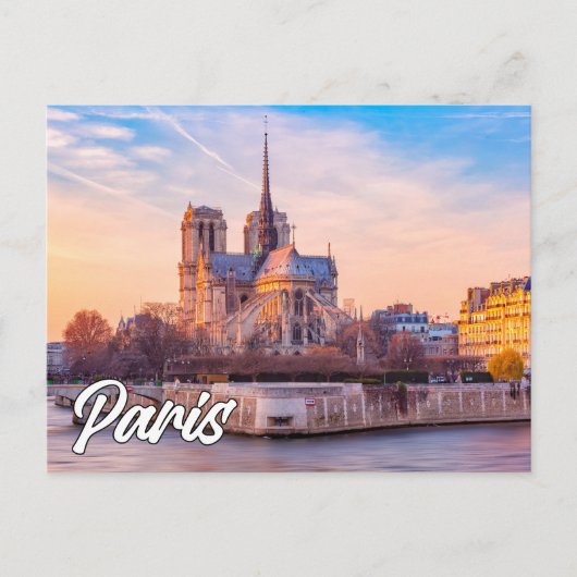 Hallo aus Paris, Frankreich Postkarte (Vorderseite)
