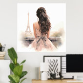 Hallo aus Paris Poster (Heimbüro)
