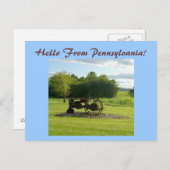 Hallo aus Pennsylvania! Postkarte (Vorne/Hinten)