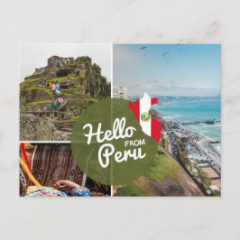 Hallo aus Peru Postkarte