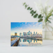 Hallo aus Philadelphia, Pennsylvania Postkarte (Stehend Vorderseite)