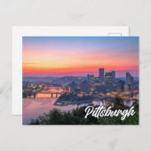 Hallo aus Pittsburgh, Pennsylvania Postkarte (Vorne/Hinten)