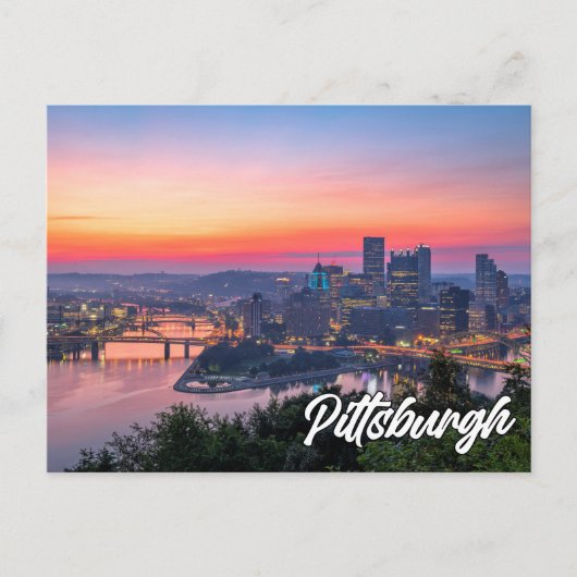 Hallo aus Pittsburgh, Pennsylvania Postkarte (Vorderseite)