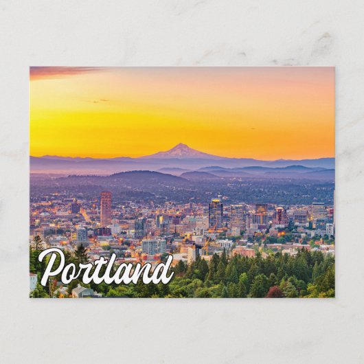 Hallo aus Portland, Oregon Postkarte (Vorderseite)