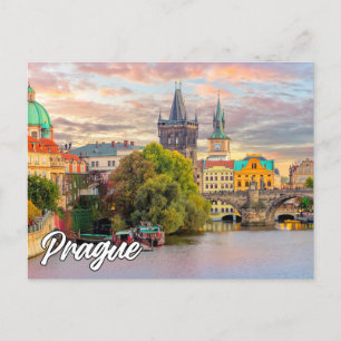 Hallo aus Prag, Tschechien Postkarte