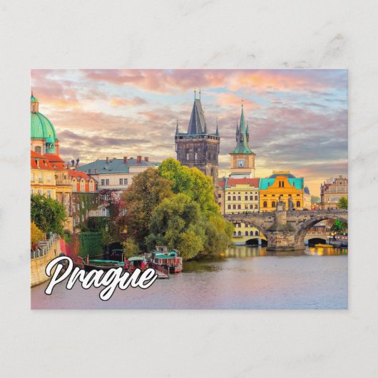 Hallo aus Prag, Tschechien Postkarte (Vorderseite)